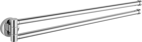 Aqualine SAMBA dvojitý držák ručníků otočný 450mm, chrom SB121