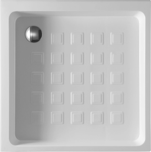 Kerasan RETRO keramická sprchová vanička, čtverec 100x100x20cm, bílá 134001