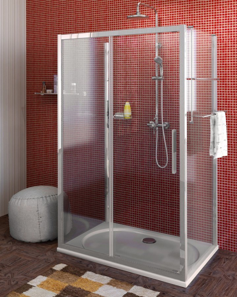 Polysan LUCIS LINE třístěnný sprchový kout 1300x700x700mm L/P varianta DL1315DL3215DL3215