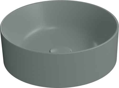 GSI KUBE X keramické umyvadlo na desku, průměr 40cm, agave mat 942604