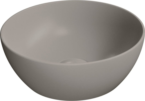 GSI PURA keramické umývátko na desku, průměr 32cm, tortora mat 885405