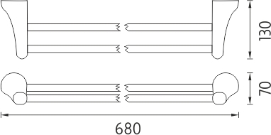 Nimco MONOLIT Držák na ručníky MO 4061D-26