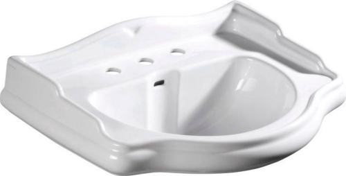 Kerasan RETRO keramické umyvadlo 73x54cm, 3 otvory, bílá 104701-3