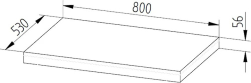 Mereo Ponte, koupelnová deska pod umyvadlo 140 cm, dub Kronberg CN253DK