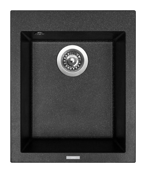 Granitový dřez Sinks CUBE 410 Granblack + Elasta nerez/černá G22630