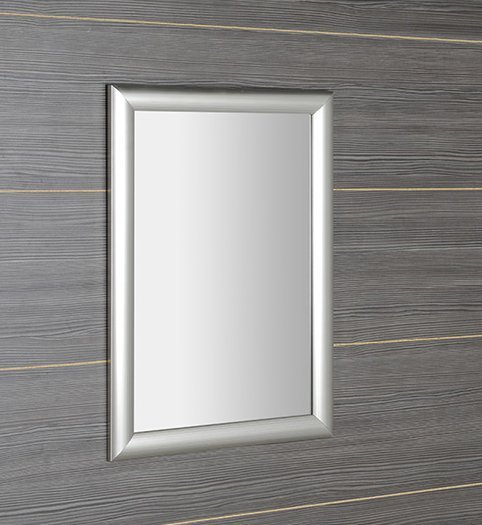 Sapho ESTA zrcadlo v dřevěném rámu 580x780mm, stříbrná s proužkem NL395