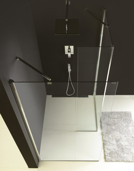 Polysan MODULAR SHOWER pevný panel k instalaci na stěnu modulu MS2, 600 mm, pravý MS2B-60R