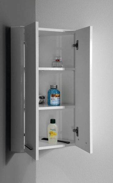 Aqualine ZOJA/KERAMIA FRESH horní skříňka rohová 35x76x35cm, bílá 50331