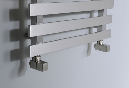 Sapho CUBE připojovací sada ventilů ruční rohová, nerez mat CP4510S