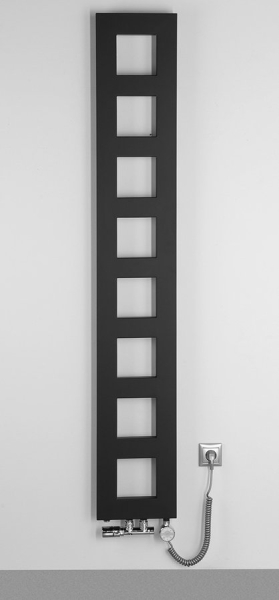 Sapho BLOCK otopné těleso 280x1750 mm, černá mat IR182