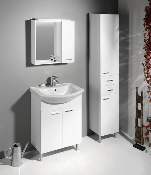 Aqualine ZOJA/KERAMIA FRESH skříňka vysoká 35x184x29cm, bílá 51220