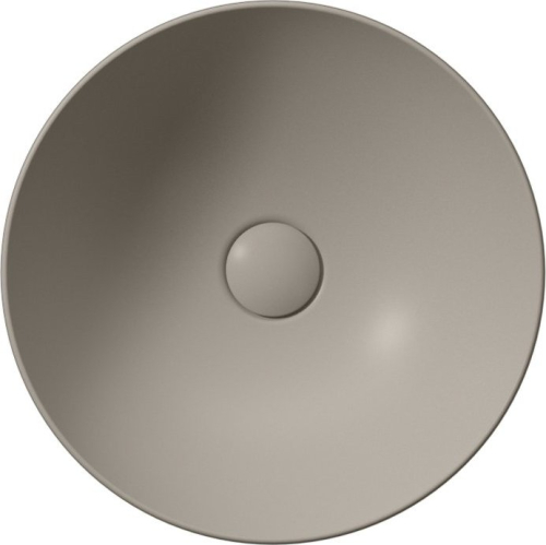 GSI PURA keramické umyvadlo na desku, průměr 40cm, tortora mat 884605