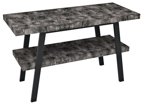 Sapho TWIGA umyvadlový stolek 130x72x50 cm, černá mat/štípaný kámen VC453-130-9