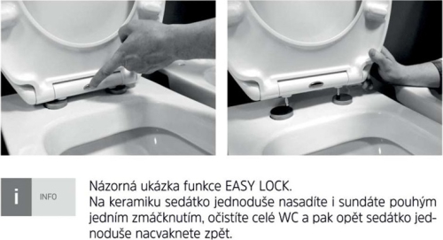 Mereo WC závěsný klozet vč. sedátka CSS114S VSD74S