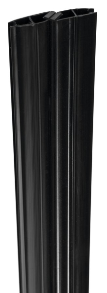 Polysan Set magnetických těsnění 45°pro sklo 6/6mm, 2000mm, černá SPGM01B