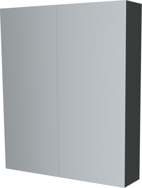 Mereo Koupelnová skříňka zrcadlová 80 cm, galerka, 2 x dvířka, Multidecor, Šedý antracit CN798G82SEAN