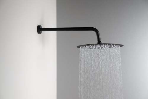 Sapho SLIM hlavová sprcha, průměr 300mm, černá mat MS573B