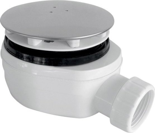 Gelco GELCO vaničkový sifon, průměr 90mm, DN40, nízký, krytka nerez lesk PB90EXN