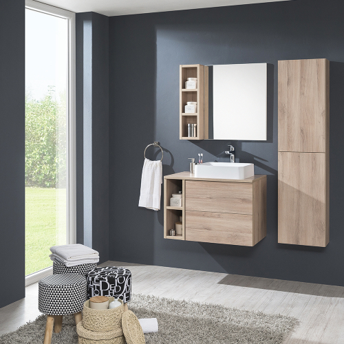 Mereo Koupelnová deska na skříňku 40 cm, Multidecor, Šedý diamant CN799D40SEDD