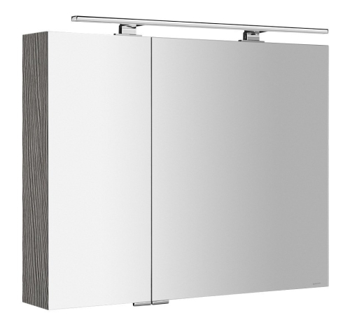 Sapho MIRRÓ galerka s LED osvětlením, 90x70x16cm, dub stříbrný MC090-0011