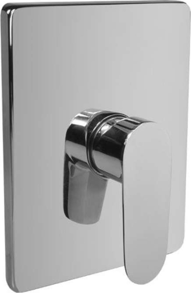 Mereo Sprchová podomítková baterie bez přepínače, Viana, Mbox, hranatý kryt, chrom CBE60105C