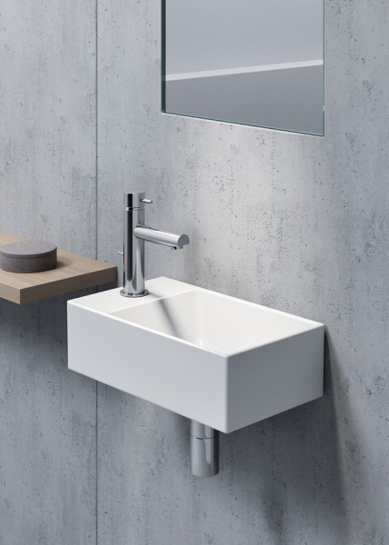 GSI KUBE X keramické umývátko 40x23cm, pravé/levé, bílá ExtraGlaze 9484111