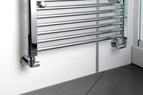 Sapho CORNER SIMPLY připojovací sada ventilů triaxiální, pravé provedení, chrom CP130S