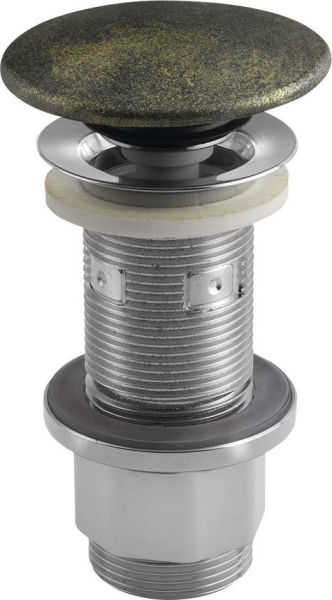 Sapho Umyvadlová výpust 5/4“, click-clack, betonová zátka, 10-80mm, zlato FG918