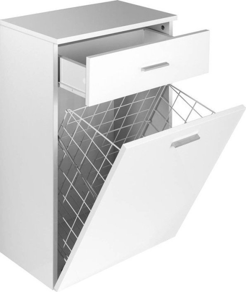 Aqualine ZOJA/KERAMIA FRESH skříňka spodní s košem 50x78x29cm, bílá 51310
