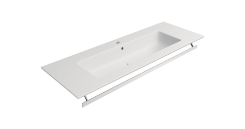 GSI PURA keramické umyvadlo Slim 122x46cm, bílá mat 8887109
