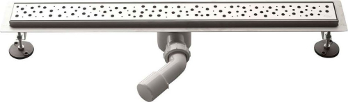 Aqualine BUCANERA nerezový podlahový žlab s roštem, L-900, DN50 NO3190