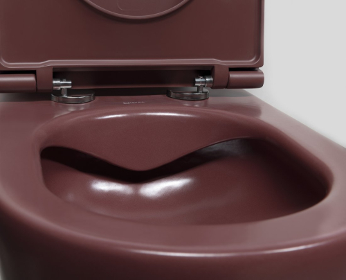 Isvea INFINITY závěsná WC mísa, Rimless, 36, 5x53cm, maroon red 10NF02004-2R