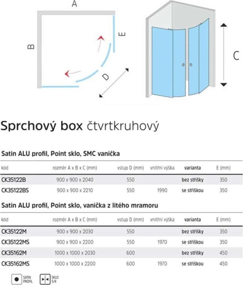 Mereo Sprchový box, čtvrtkruh, 100cm, satin ALU, sklo Point, zadní stěny zelené, litá vanička, se stříškou CK35162MS