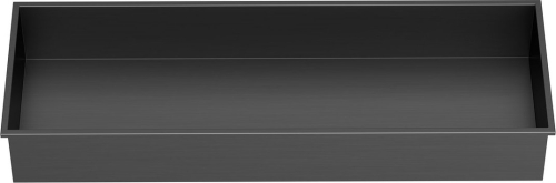 Sapho DENBO zapuštěná police do obkladu, 810x270mm, nerez, gun metal 1301-82B