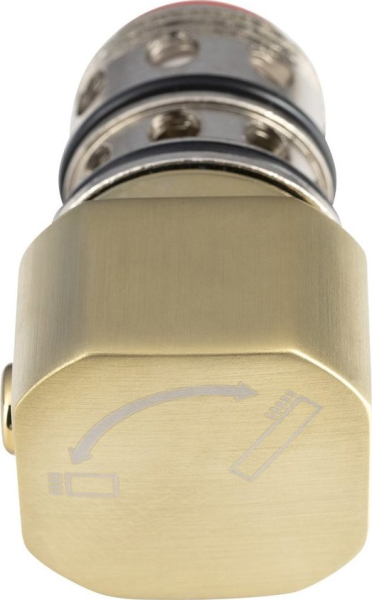 Sapho Přepínač s ovladačem pro vanovou baterii, zlato mat 561123GB