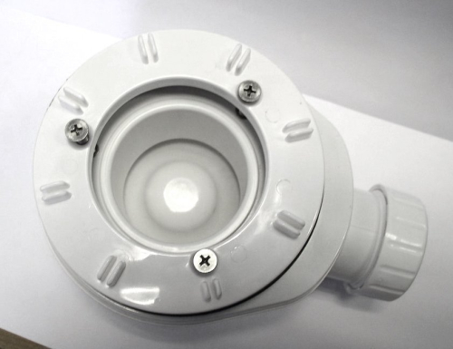 Polysan Vaničkový sifon, průměr 90mm, DN40, nízký, krytka bílá mat 1716W