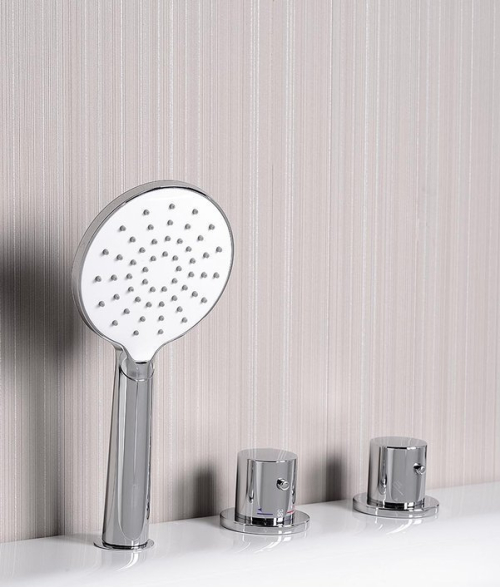 Sapho Ruční sprcha, průměr 110mm, ABS/chrom/bílá 1204-28