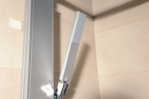 Aqualine ROME sprchový sloup k napojení na baterii, hlavová, ruční sprcha, chrom SL760