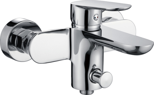 Mereo Vanová nástěnná baterie, Viana, bez příslušenství, 150 mm, chrom CBE90103