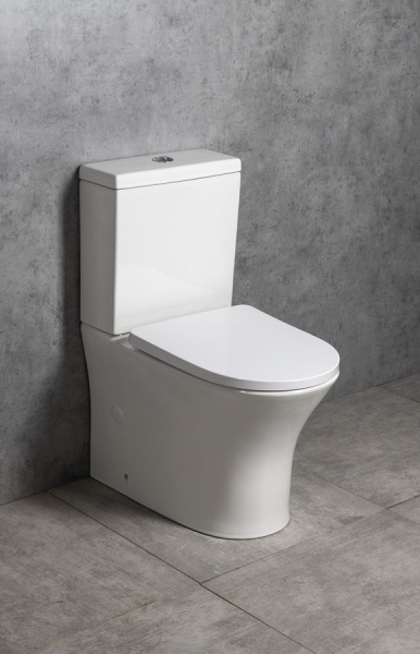 Bruckner LEON WC kombi, Rimless, spodní/zadní odpad, bílá 201.437.4