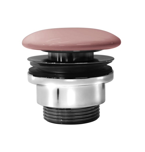GSI GSI umyvadlová výpust 5/4“, neuzavíratelná, keramická zátka, 5-65mm, blush mat PVC24