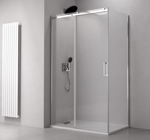 Polysan THRON ROUND obdélníkový sprchový kout 1400x900mm, kulaté pojezdy TL1490-5005