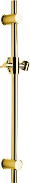 Sapho Sprchová tyč, posuvný držák, kulatá, 700mm, zlato SC017