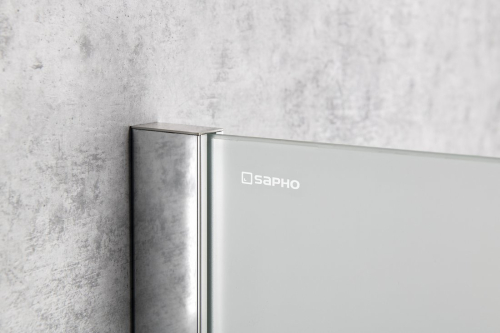 Sapho Dělící stěna mezi urinály 40x100cm, mléčné sklo PW140