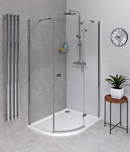 Polysan FORTIS čtvrtkruhová sprchová zástěna 1000x900x2000, pravá FL5090R