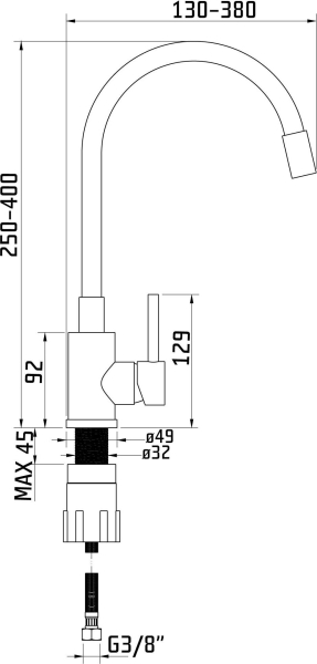 Granitový dřez Sinks ULTIMA 790 Granblack + ELASTA černá matná G25130
