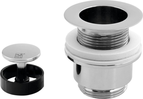 Omp Tea Umyvadlová výpust 5/4“, neuzavíratelná, design zátka, 30-45mm, chrom 147.545.5