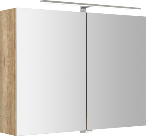 Sapho RIWA galerka s LED osvětlením, 81x70x17cm, dub alabama RIW080-0022