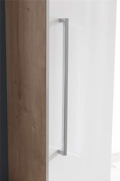 Mereo Bino, koupelnová skříňka vysoká 163 cm, pravá, Multidecor, Chromix stříbrný CN698ACST