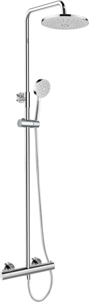 Mereo Termostatická baterie s talířovou kulatou sprchou, šedá CB60104TSA